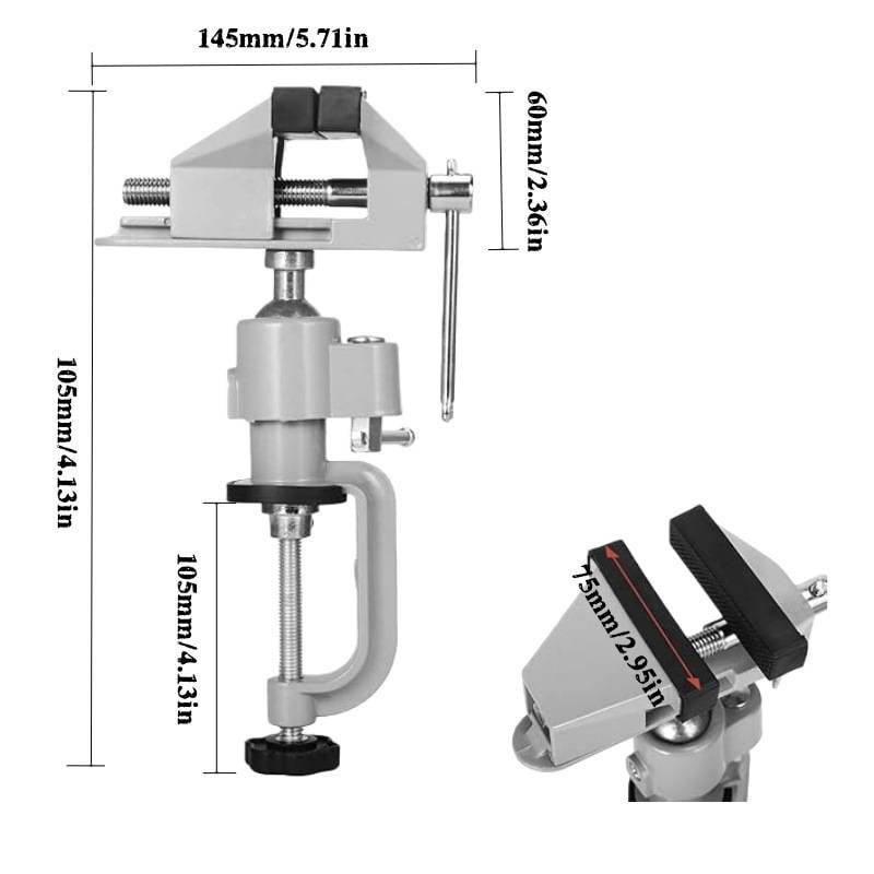 Mroace Adjustable Universal Table Bench Vise