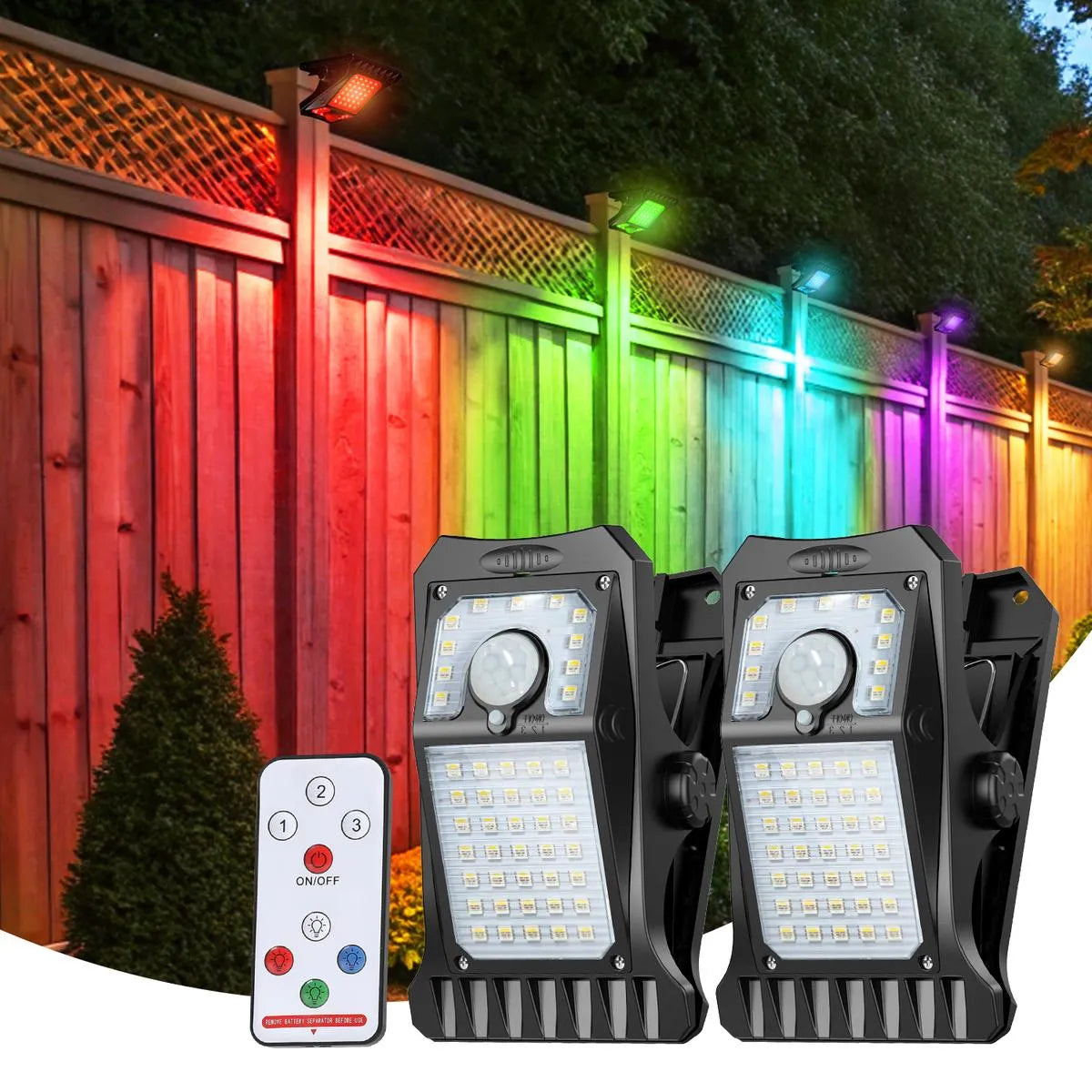 Mroace Solar Motion Sensor LED Clip Light