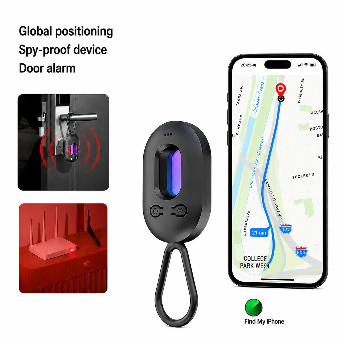 Mroace Multifunctional Hidden Camera and GPS Tracker Detector