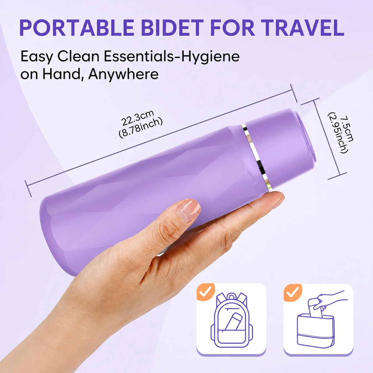 Mroace Portable Handheld Bidet Sprayer Bottle