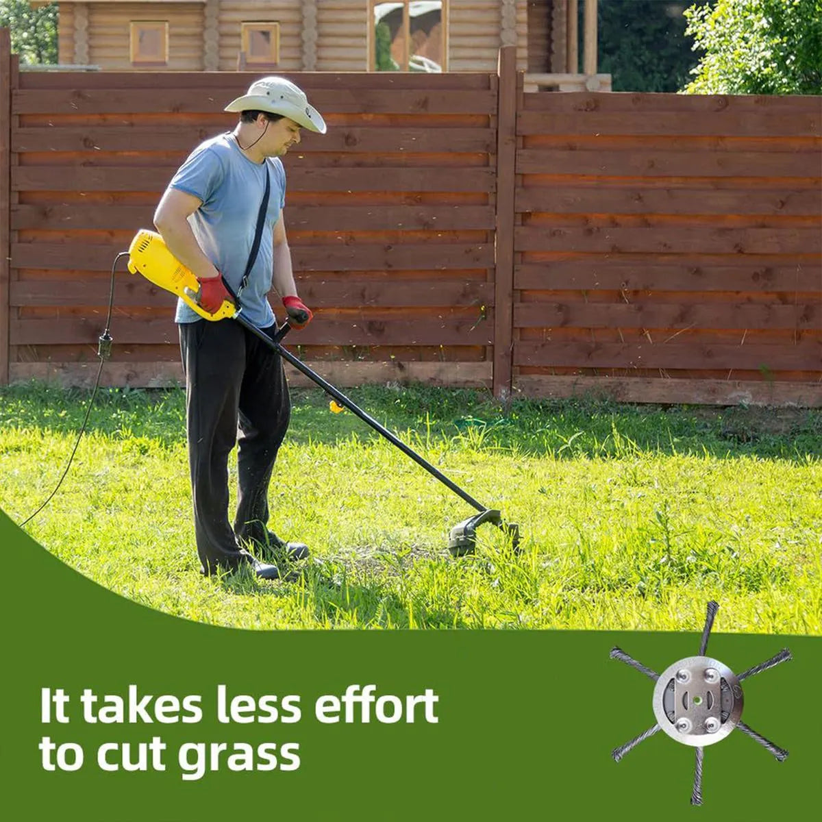 Mroace Heavy Duty Steel Weed Trimmer Blade