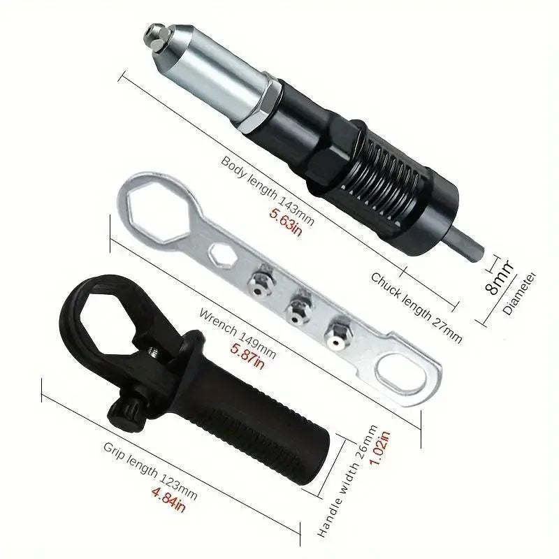 Mroace Electric Drill Rivet Gun Adapter