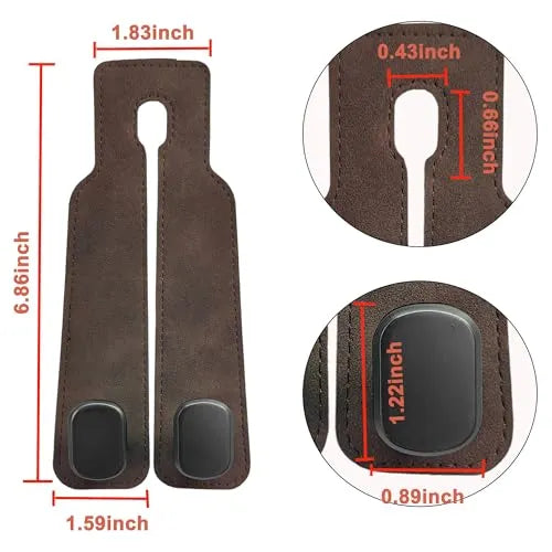 Mroace Car Seat Headrest Hook Brown