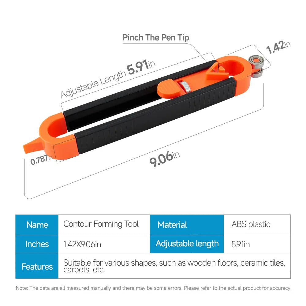 Mroace Locking Precision Contour Gauge