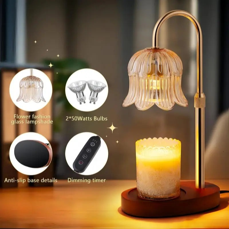 Mroace Adjustable Candle Warmer Lamp With Timer