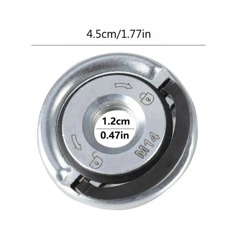 Mroace Heavy Duty Quick Clamping Angle Grinder Flange Nut