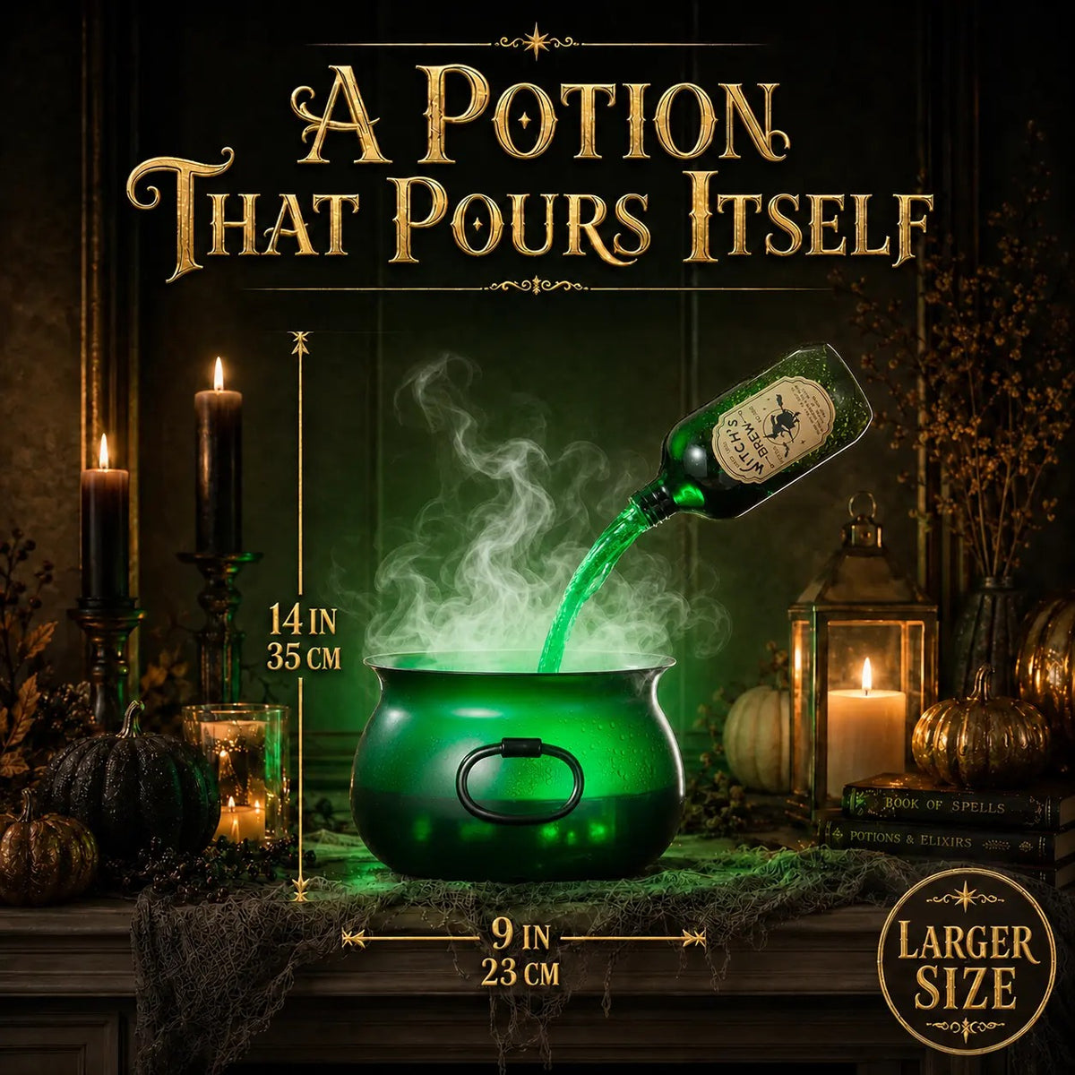 Mroace Witch Cauldron Fog Maker Decoration