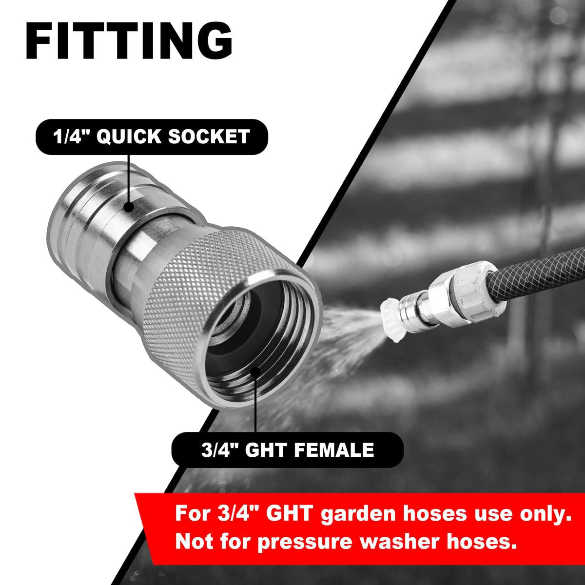 Mroace Garden Hose to Mini Power Washer Adapter