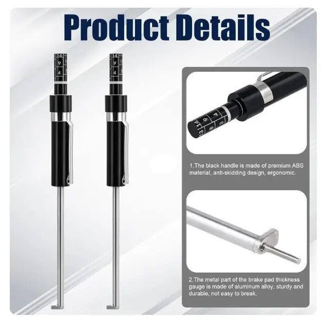 Mroace Precision Brake Pad Thickness Gauge Tool