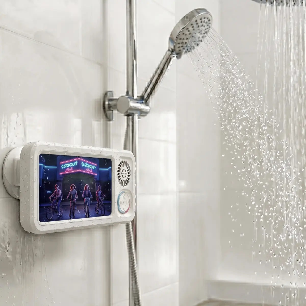 Mroace Waterproof Shower Phone Holder With Bluetooth Speaker