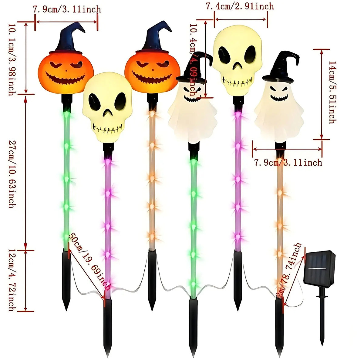 Mroace Solar Halloween Lantern Lights
