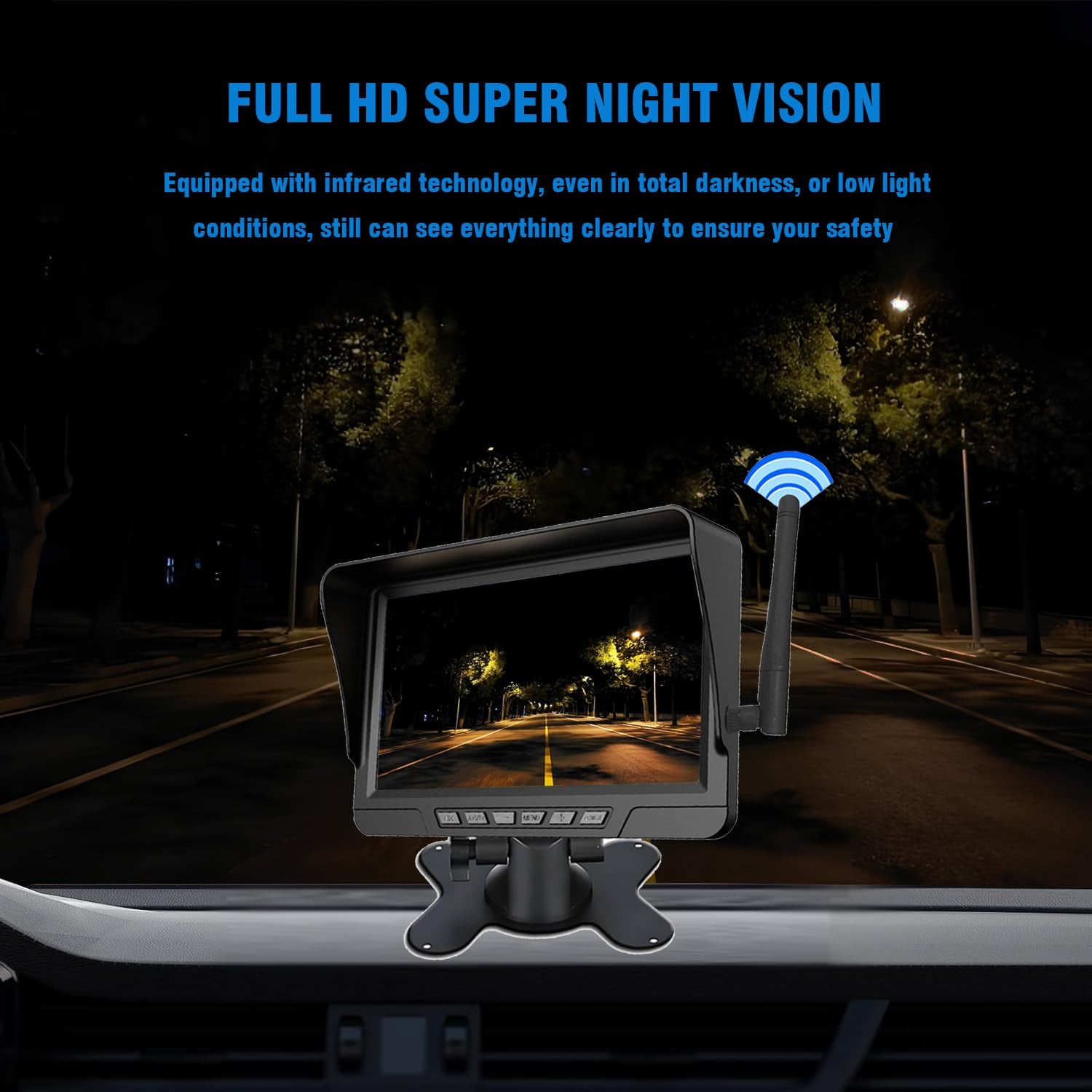 Mroace 360° Adjustable Magnetic Solar Wireless Trailer Camera System (2026 Edition)