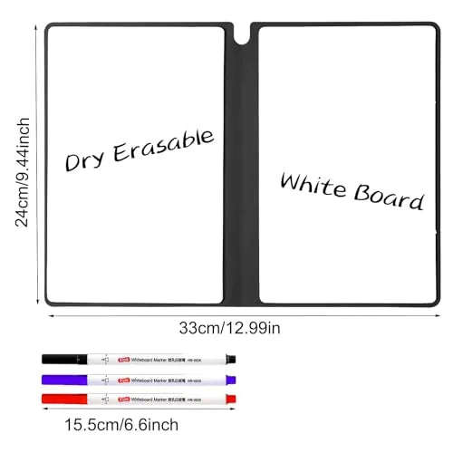 Mroace Reusable Dry Erase Whiteboard Notebook