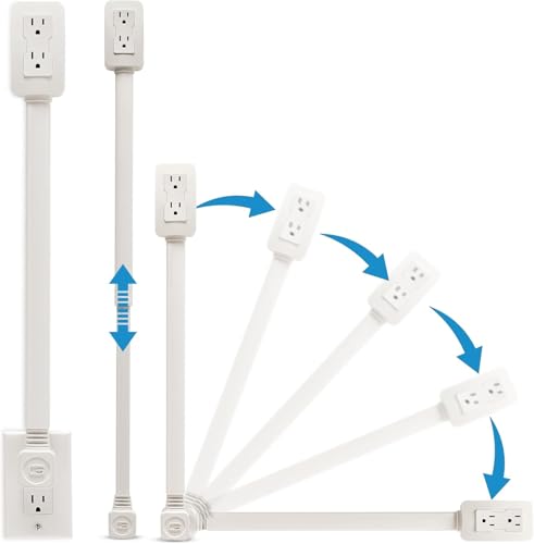 Mroace Extendable USB Outlet Extender