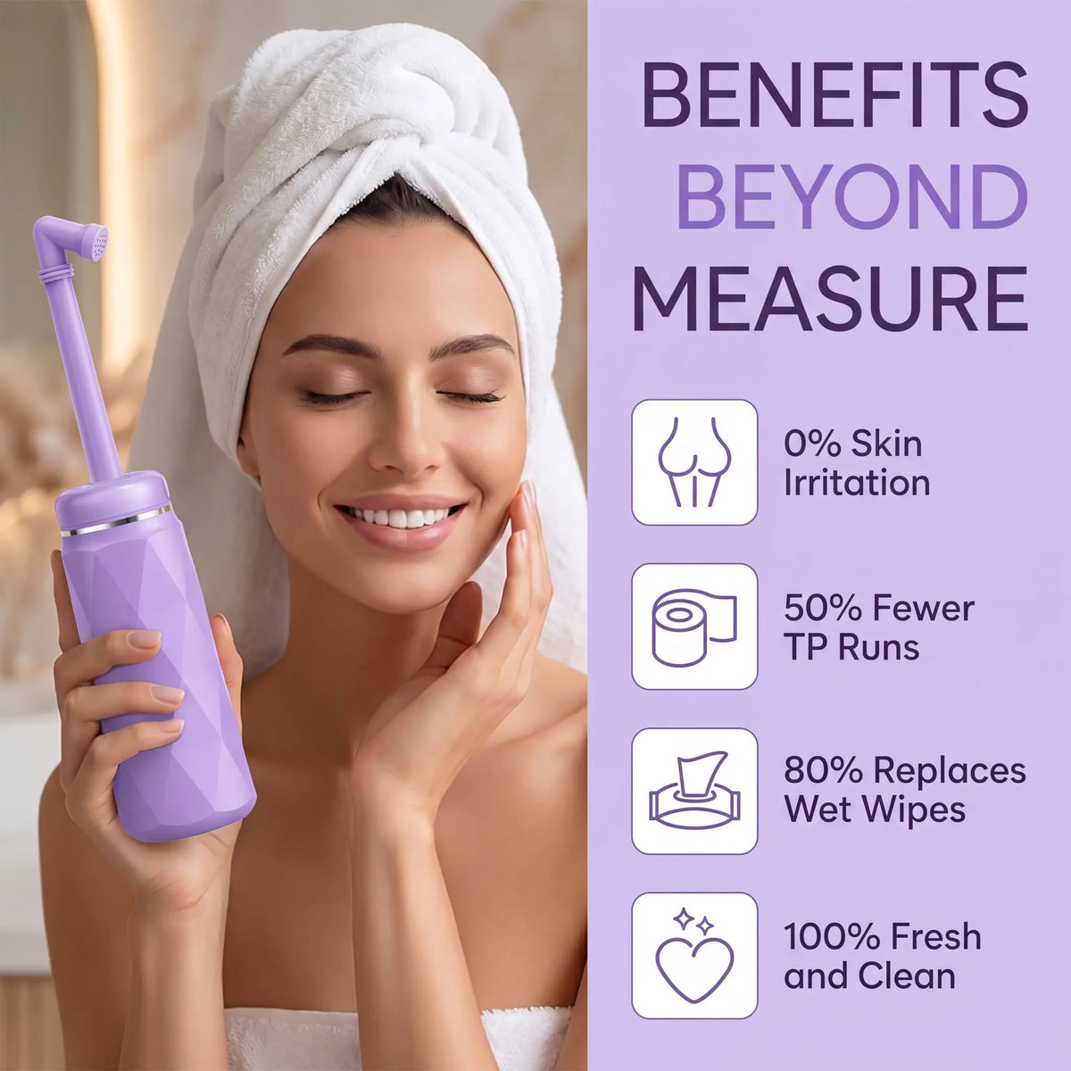 Mroace Portable Handheld Bidet Sprayer Bottle