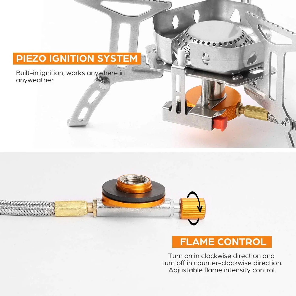 Mroace Windproof Portable Camping Gas Stove