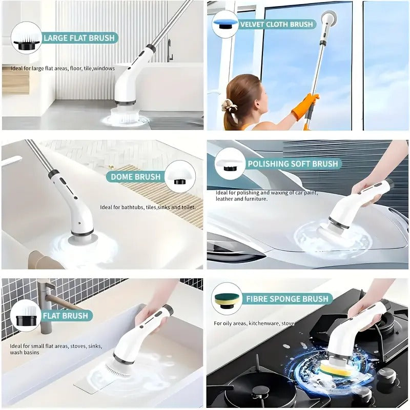 Mroace Cordless Waterproof Electric Spin Scrubber