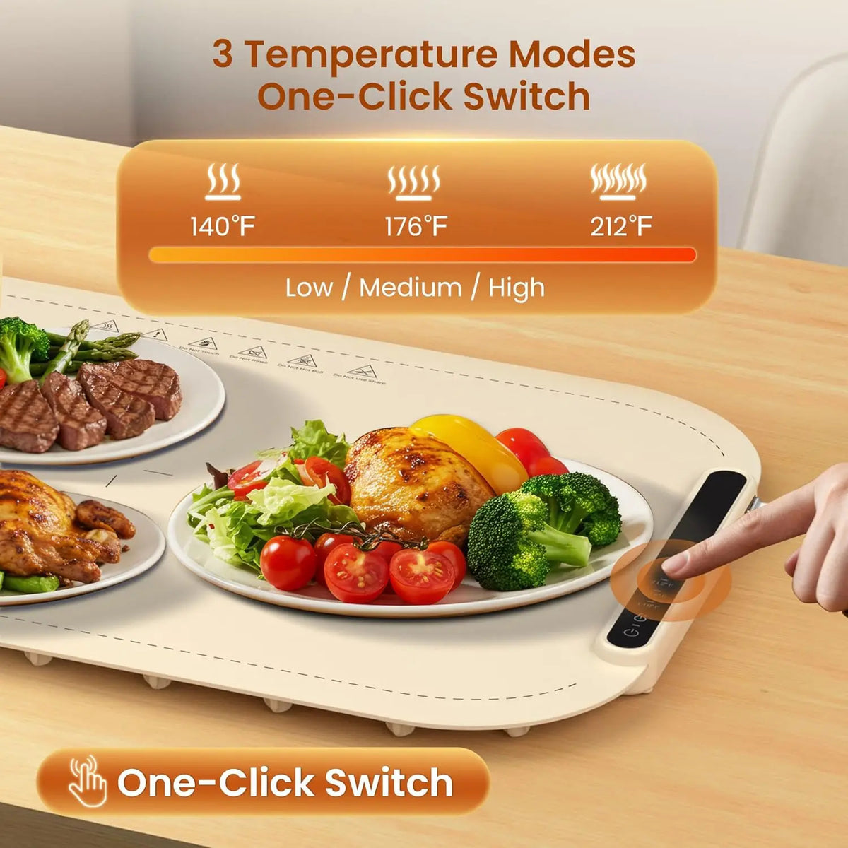 Mroace Foldable Food Warming Mat