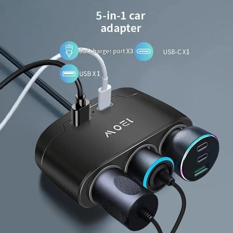Mroace Multiport Vehicle Power Adapter Charger