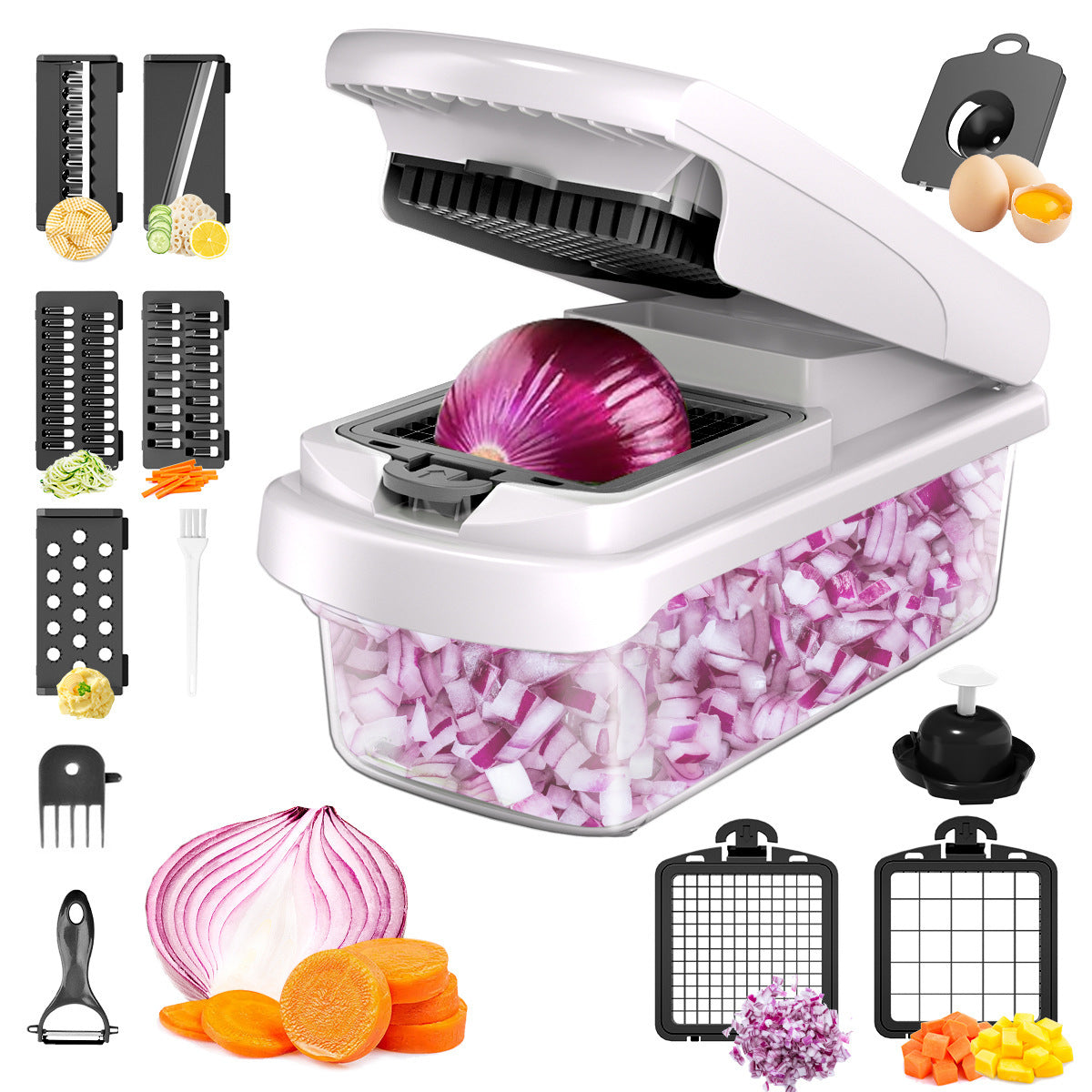 Mroace Stainless Steel Vegetable Chopper and Slicer