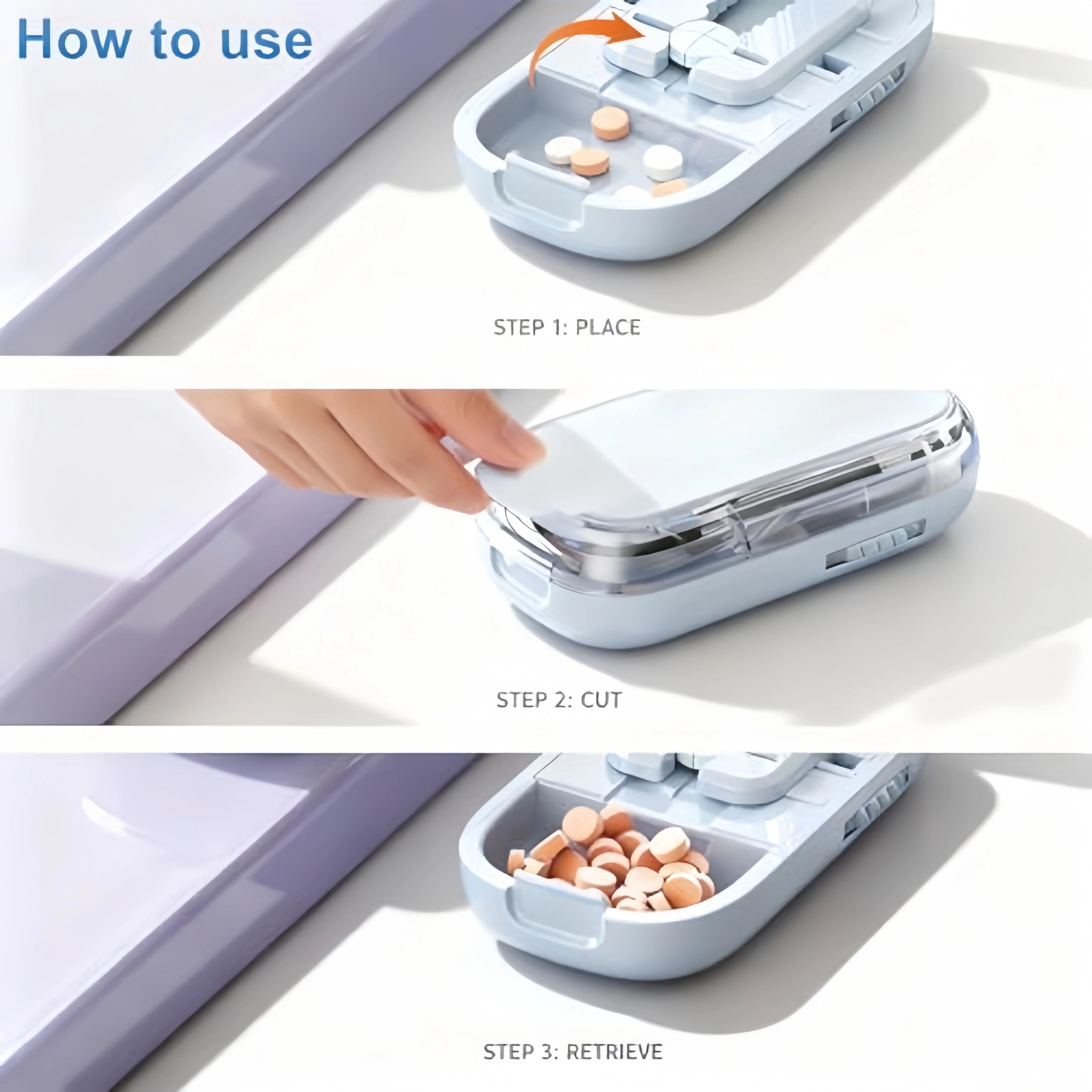 Mroace Adjustable Precision Pill Cutter Splitter