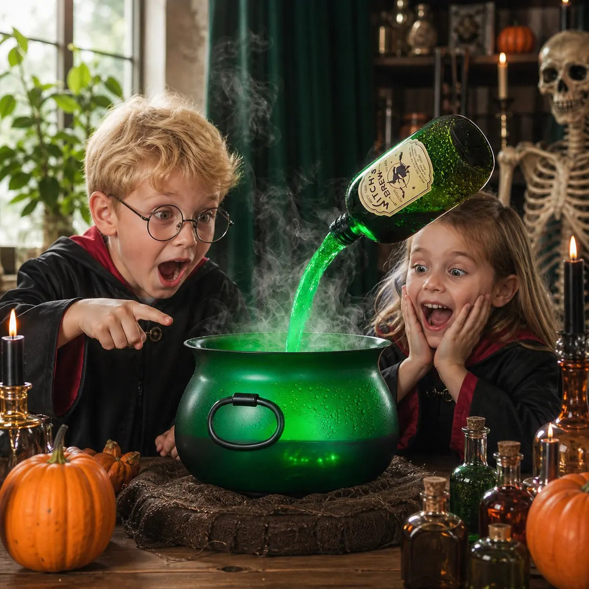 Mroace Witch Cauldron Fog Maker Decoration