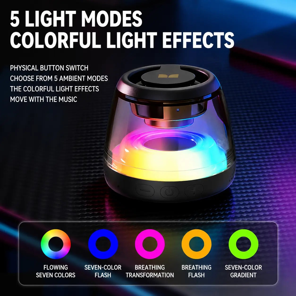 Mroace Magnetic RGB Bluetooth Speaker