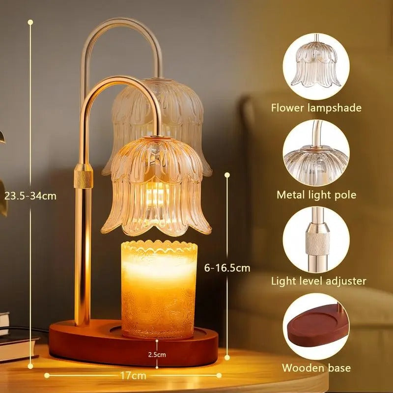 Mroace Adjustable Candle Warmer Lamp With Timer