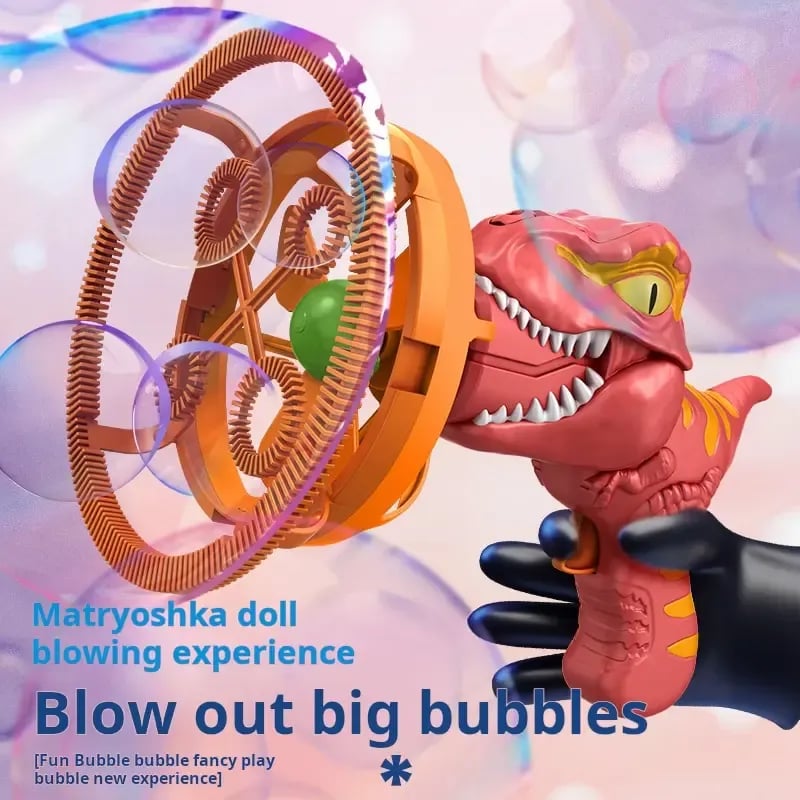 Mroace 2026 New Model Semi-Automatic Dinosaur Fan Bubble Machine