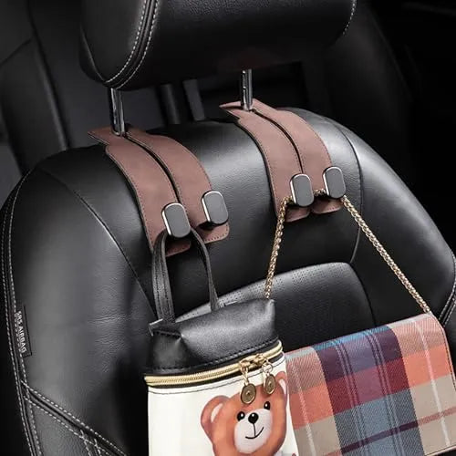 Mroace Car Seat Headrest Hook Brown