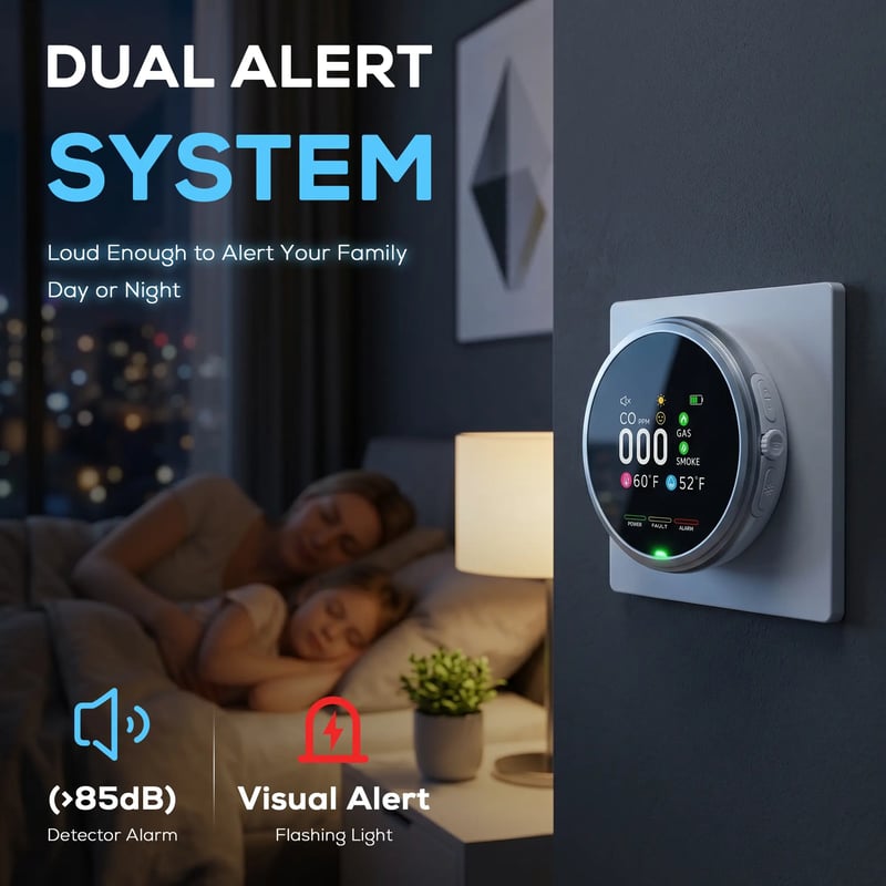 Mroace Portable Gas And Climate Safety Detector