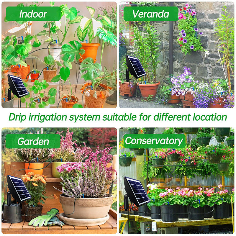 Mroace Solar Automatic Drip Irrigation Kit