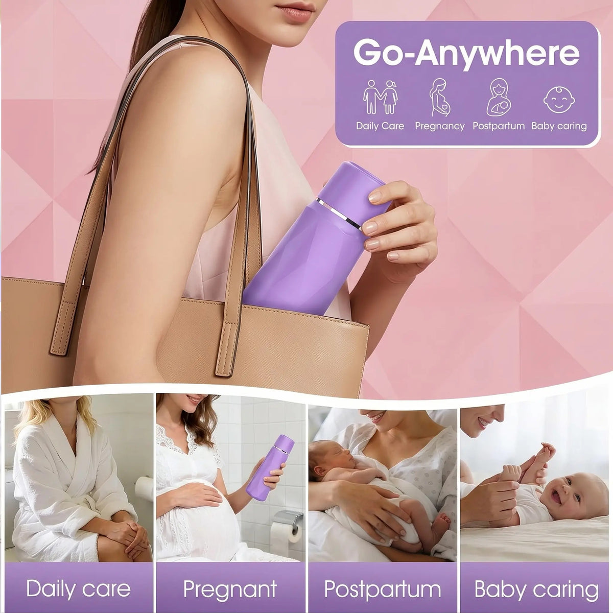 Mroace Portable Handheld Bidet Sprayer Bottle