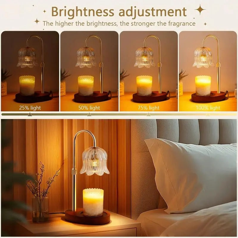 Mroace Adjustable Candle Warmer Lamp With Timer