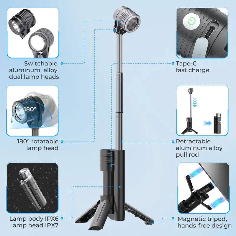 Mroace 2 in 1 Mini Camping Lights