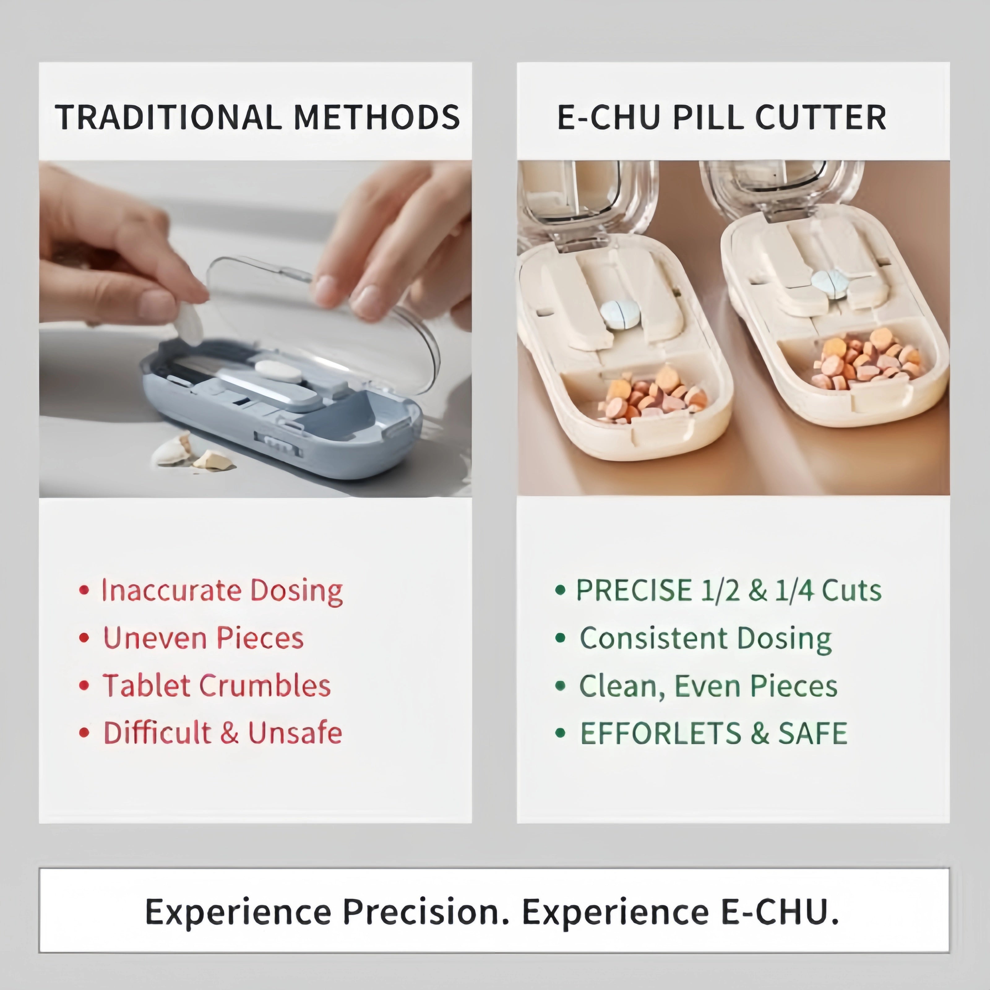 Mroace Adjustable Precision Pill Cutter Splitter