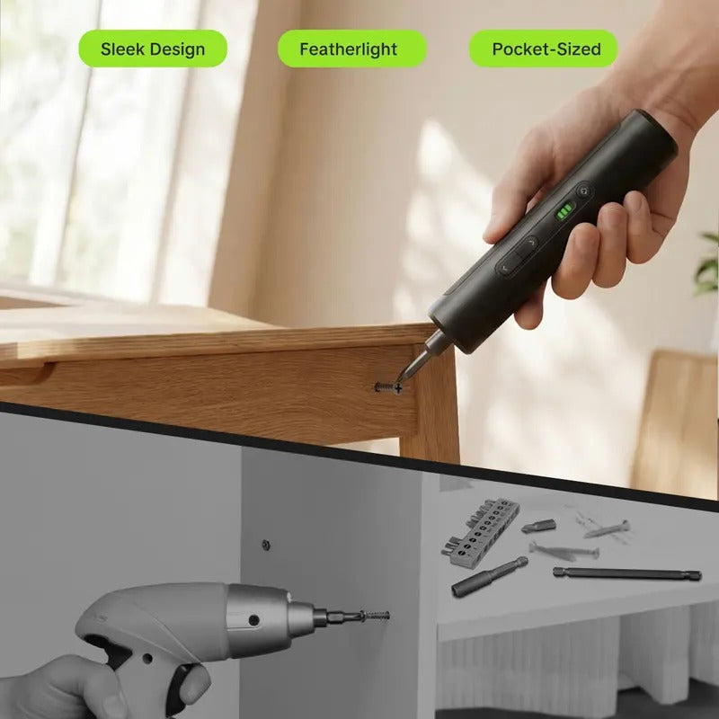 Mroace Cordless Electric Screwdriver Set With Adjustable Torque