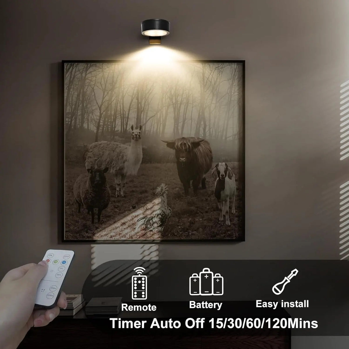 Mroace Dimmable Magnetic RGB LED Picture Lights