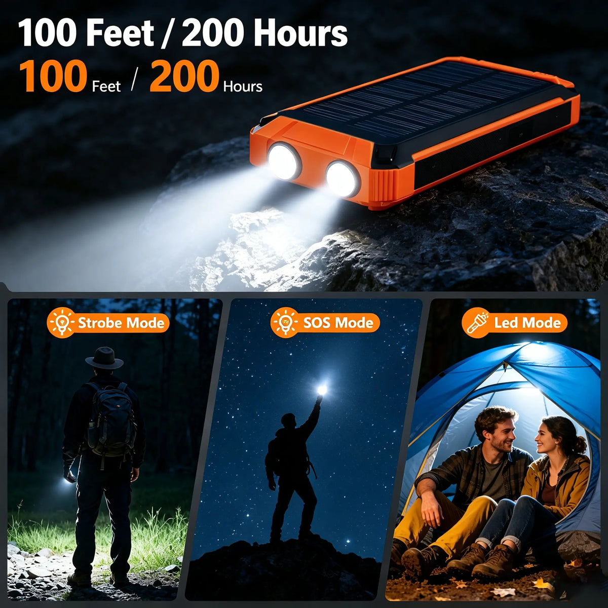 Mroace Solar Wireless Portable Power Bank