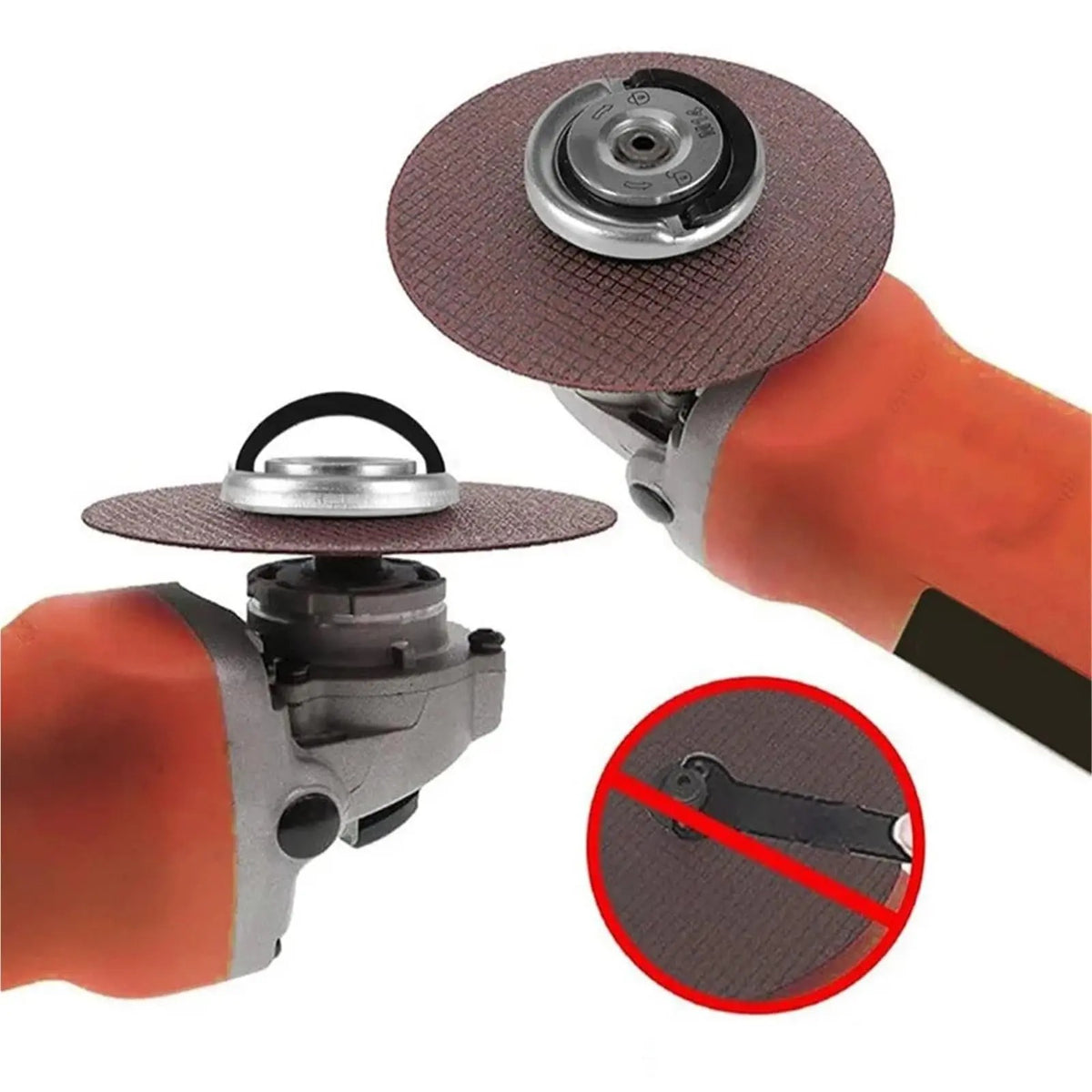 Mroace Heavy Duty Quick Clamping Angle Grinder Flange Nut