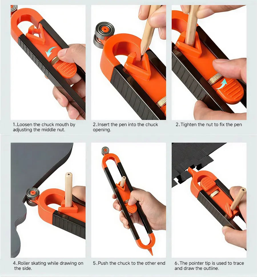 Mroace Locking Precision Contour Gauge