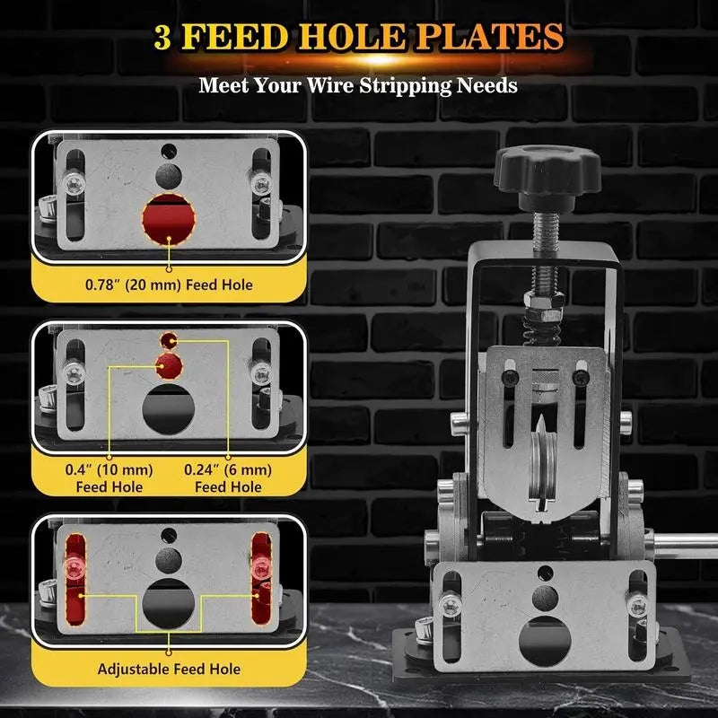 Mroace Adjustable Manual Wire Stripper Machine