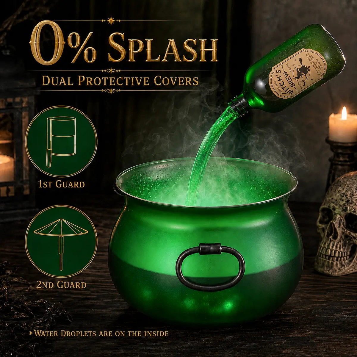 Mroace Witch Cauldron Fog Maker Decoration