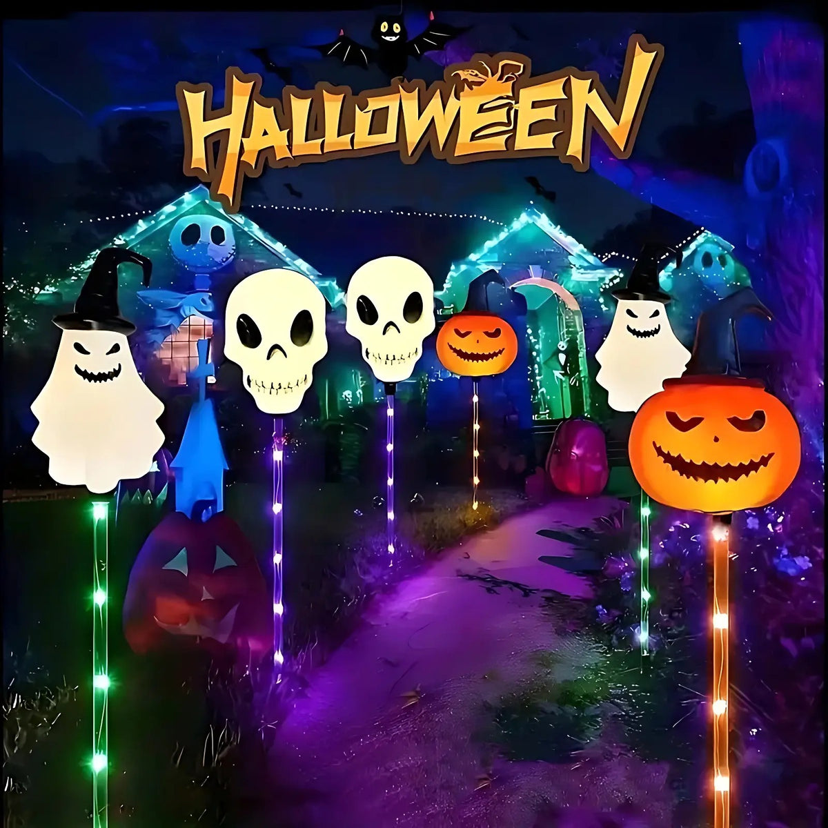 Mroace Solar Halloween Lantern Lights
