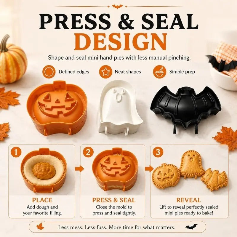 Mroace Halloween Hand Pie Mold Set