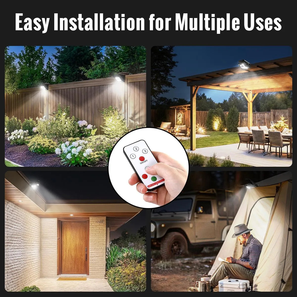 Mroace Solar Motion Sensor LED Clip Light