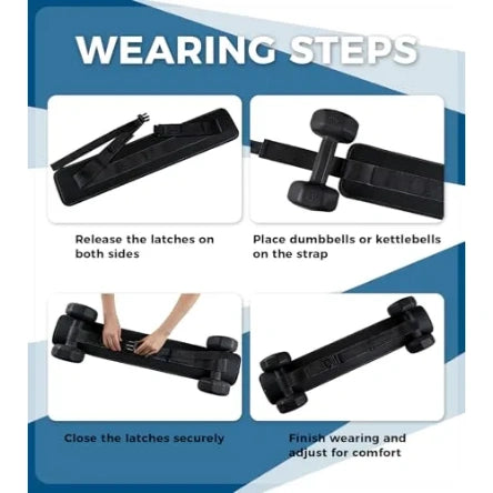 Mroace Adjustable Slip Resistant Padded Hip Thrust Belt