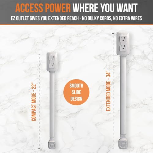 Mroace Extendable USB Outlet Extender