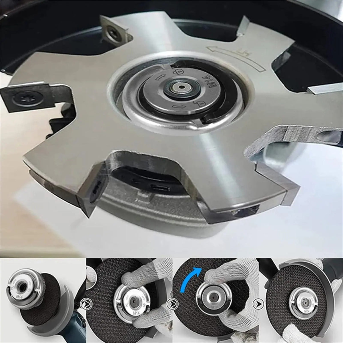 Mroace Heavy Duty Quick Clamping Angle Grinder Flange Nut