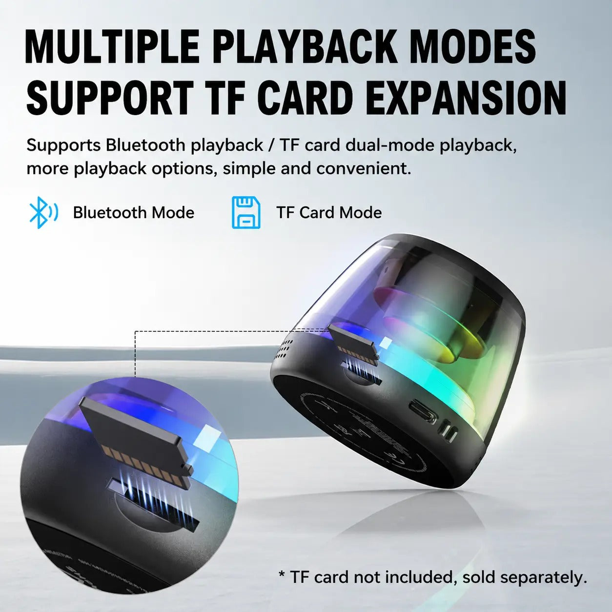 Mroace Magnetic RGB Bluetooth Speaker